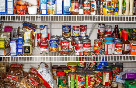 food pantry shelf